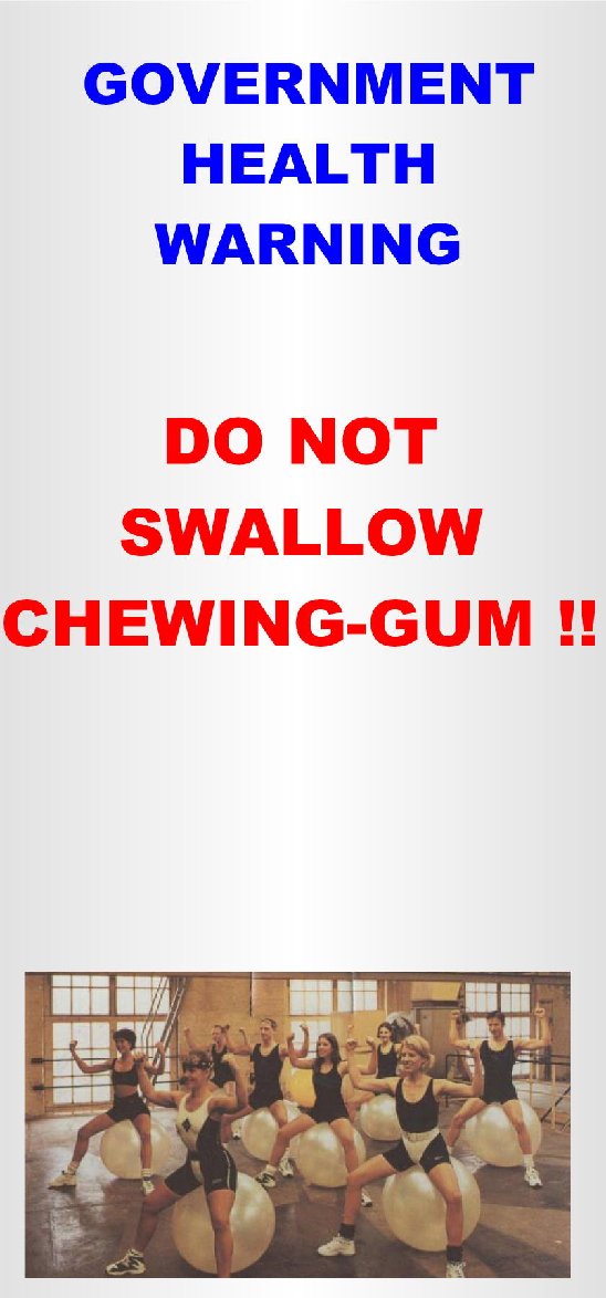 Don't Swallow Gum