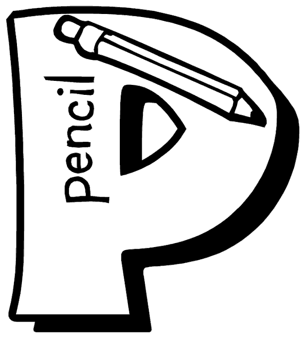 Letter P Coloring Page