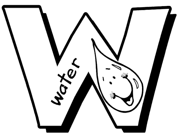 Letter W Coloring Page