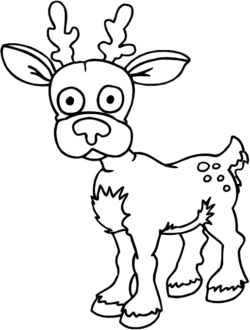 deer head coloring pages - photo #24