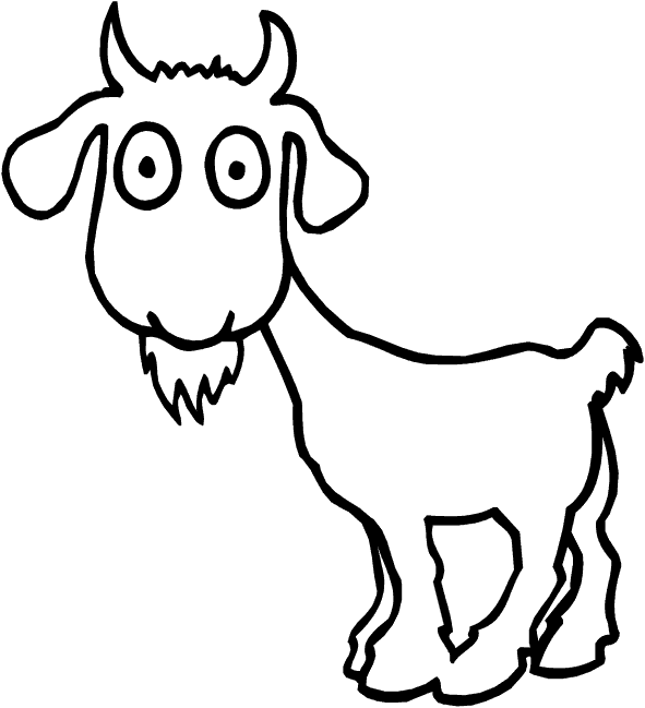 animal pictures for coloring. Animal coloring pages - Goat