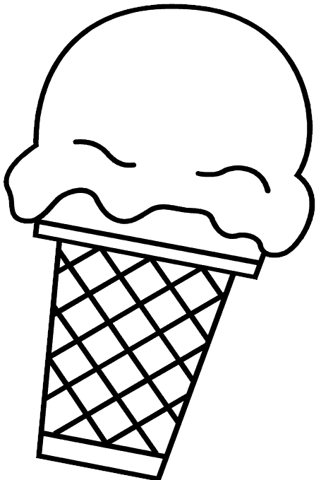 ice cream cone coloring pages - photo #3