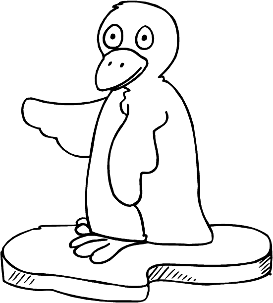 animal pictures for coloring. Penguin coloring pages